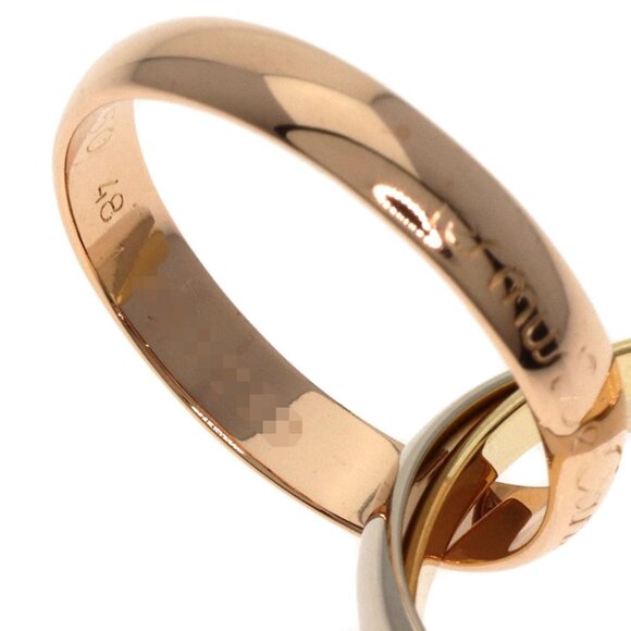 CARTIER 18k Pink Trinity Ring #48 - Picture 4 of 8